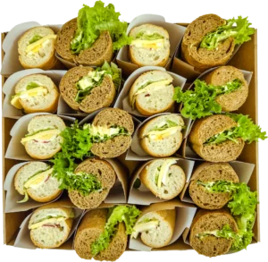 Box konferencyjny — kanapki wege